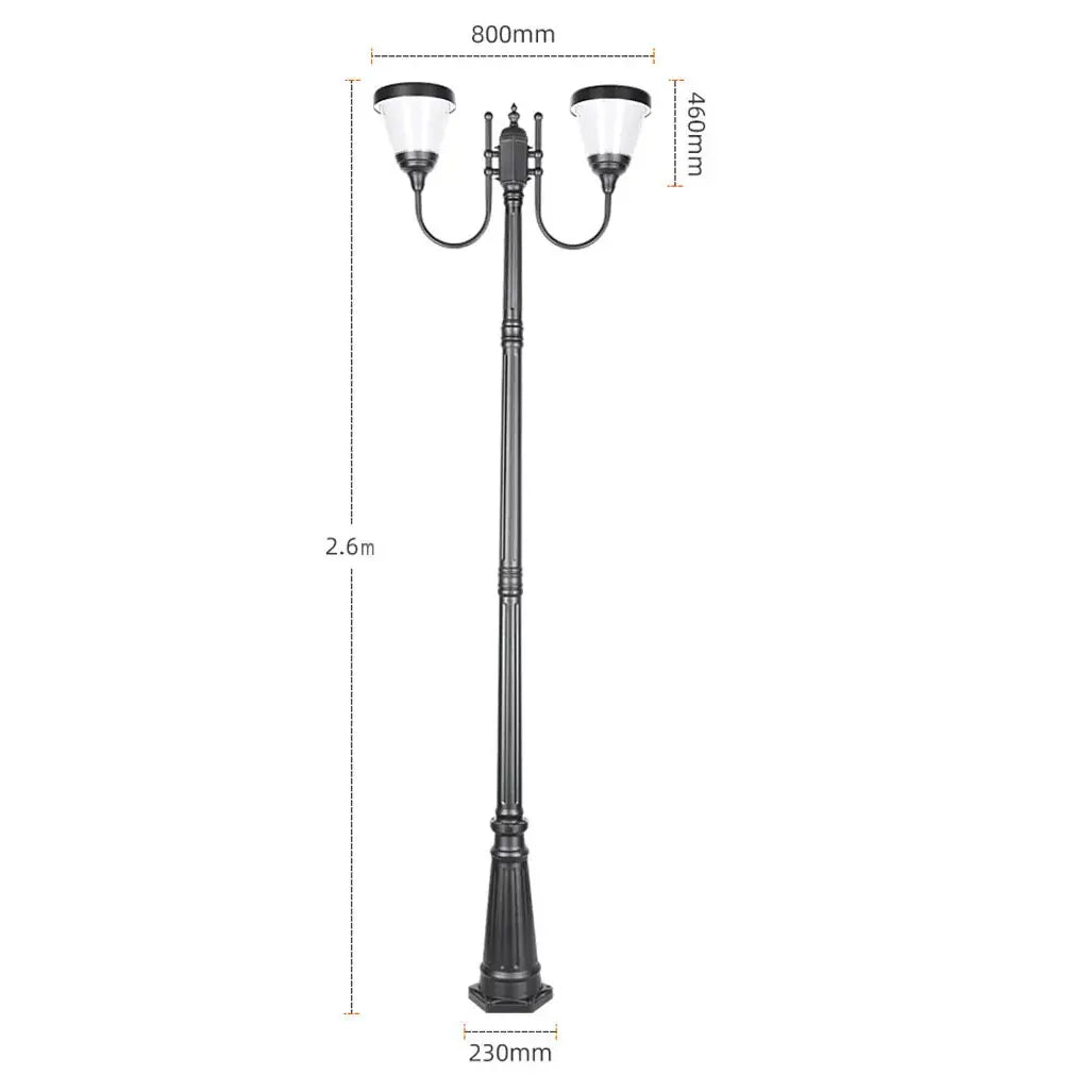 Modern Outdoor Street Lights for Villa Yard Garden Waterproof Aluminum Lamps High Pole Pillar Lamp Landscape Decor Lighting IP65