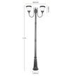 Modern Outdoor Street Lights for Villa Yard Garden Waterproof Aluminum Lamps High Pole Pillar Lamp Landscape Decor Lighting IP65