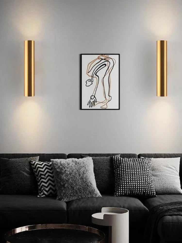 Nordic Interior Wall Led Light Modern Minimalist Aisle Stair TV Background Lamp Indoor Bedside Living Room Decoration Wall Light
