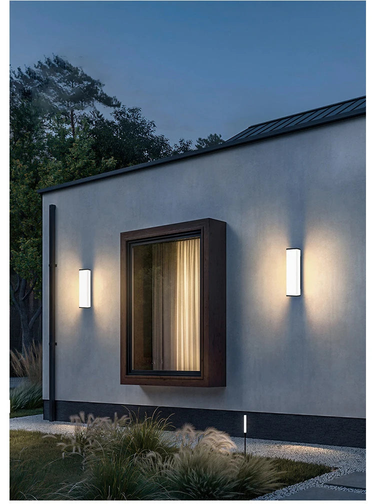 Stainless steel outdoor wall lamp outdoor wall lamp outdoor Led outdoor lighting long wall lamp waterproof IP65 outdoor garden l