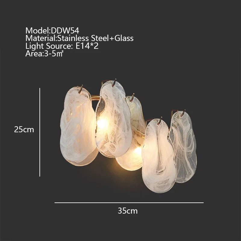 Cream Style Chandelier Lighting Fixtures Furniture Luxurious Living Room Decoration Glass Cloud Chandelier Simple And Modern