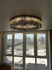 Light Luxury Crystal Ceiling Light Round LED Lamp 2025 New Post-modern Design Upscale Lighting Fixture for Living Room Bedroom