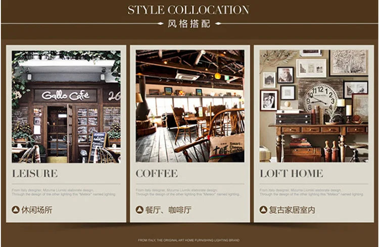 Creative Restaurant Chandelier Retro Wrought Iron Bar Table Cafe Shop Beauty Salon Internet Cafe Box Industrial Style Lamps