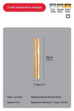 Modern Mirror Led Light Bedside Lamp Wabi Sabi Nordic Cracked Wood Wall Lamp for Living Room Hallway Office Decoration Lamp