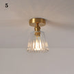 Modern Pendant Ceiling Lamp with Glass Shade for Kitchen Aisle Balcony Bedroom Home Art Deco Led Ceiling Lights Fixtures E27