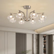 Modern LED Glass Ball Chandeliers Living Room Dining Table Salon Chandelier Bedroom Ceiling Chandelier Home Decoration Lighting