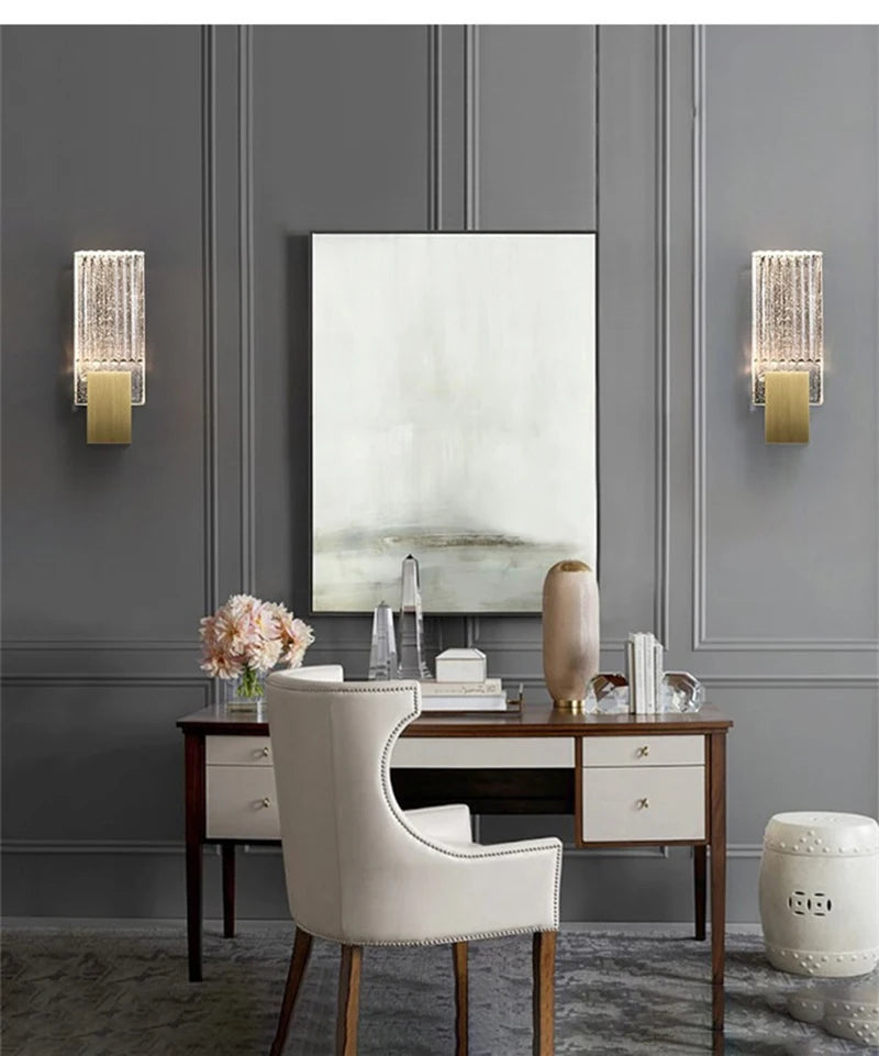 Modern Bubble Crystal LED Wall Lamps Bathroom Dresser Living Room Bedroom Mirror Wall Sconces Indoor Decoration Lighting Lustres