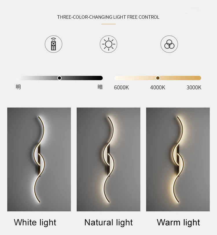 Led Bedside Wall Sconce Lamp For Living Room Bedroom Stair Modern Art Interior Wall Lights Light Fixture Night Lamps Home Decor