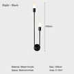 Black Gold LED Wall Lamps with G9 Light Bulb for Bedroom Bedside Interior LED Wall Lights Wall Sconce for Corridor Foyer Kitchen