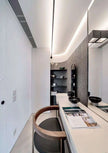 Modern Black White Linear Wall Lamp Skyline Wall Sconce Background LED Bar Strip Living Room Home Decor Lights Bathroom Fixture