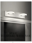 Modern Stair Led Wall Lamp Kitchen Bathroom Mirror Light Fixture Decor Bedroom Home Lighting White Metal Acrylic Sconce 110-220V