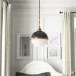 Retro Restaurant Dining Table Single Head Iron Pot Lid Lampshade Industrial Style Store Art Deco LED Round Chandelier