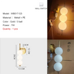 Nordic Wind Gourd Wall Lamp Minimalist LED Milky White Light For Living Room Study Bedroom Bedside Home Decoration Light Fixture