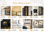 DINDALLED Modern LED Wall Lamp Bedside Sconce for Bedroom Living Room Hallway Home Decor