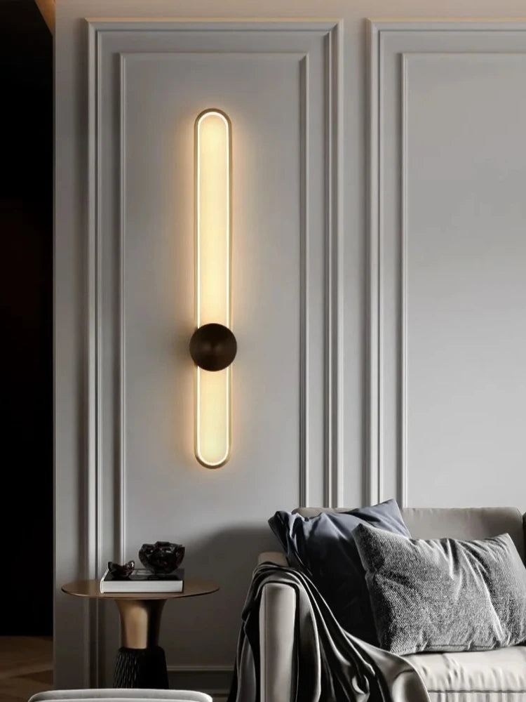 Modern Sconce LED Long Wall Light for Bedroom Living Room Surface Mounted Background Room Decor Wall Lighting Fixture