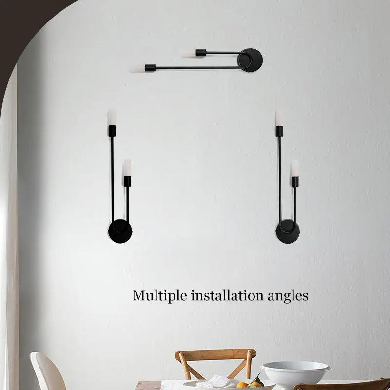 Black Gold LED Wall Lamps with G9 Light Bulb for Bedroom Bedside Interior LED Wall Lights Wall Sconce for Corridor Foyer Kitchen