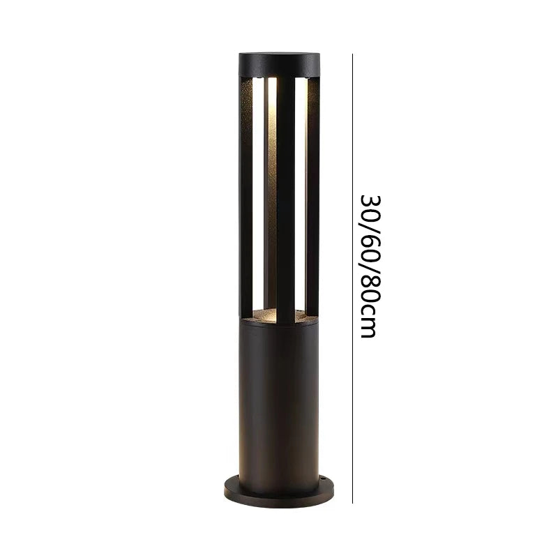 ASANZUO Outdoor Waterproof Lawn Lamp Aluminum Landscape Light Villa Garden Light LED Street Light Courtyard Standing Lamp