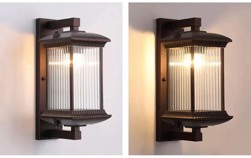 Outdoor Wall Lamps Aisle Wall Light IP54 Waterproof Corridor Balcony Modern New Chinese Villa Door Lights Porch Garden Gate Lamp