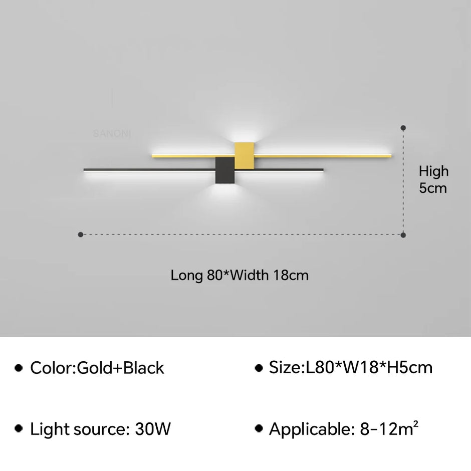 DINDALLED Modern LED Wall Lamp Bedside Sconce for Bedroom Living Room Hallway Home Decor