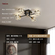 Light Luxury All Copper Living Room Ceiling Lamp, High-end Crystal Lamp, Creative Bedroom Lamp, Minimalist Dining Room Lamp
