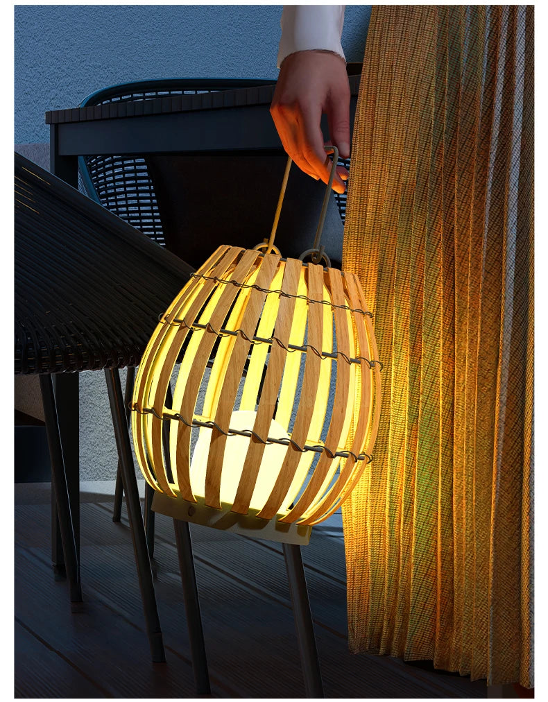 Solar Lights LED Floor Lamp Outdoor Waterproof Solar Energy Imitation Rattan Ambient Lamp Villa Gate Garden Courtyard lighting