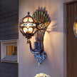 Outdoor courtyard pillar wall lamp waterproof terrace retro courtyard villa exterior wall balcony outdoor courtyard lamp