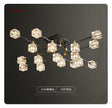 Light Luxury All Copper Living Room Ceiling Lamp, High-end Crystal Lamp, Creative Bedroom Lamp, Minimalist Dining Room Lamp