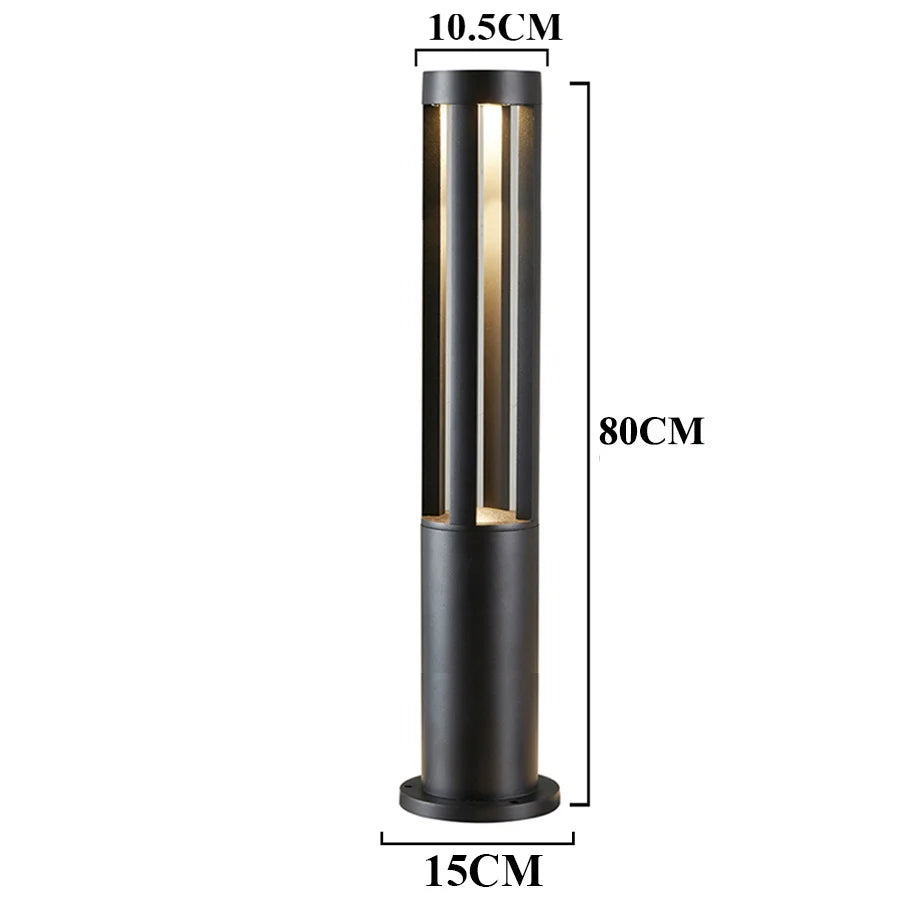 Outdoor Landscape Lawn Lamp Waterproof Villa Garden Courtyard Stand Pole Light Modern Park Community Post Lamp Led Bollard Light