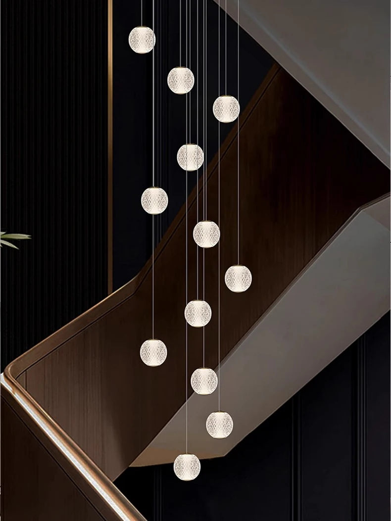 Modern Stair chandelier Pendant lights indoor lighting Ceiling lamp hanging light led Chandeliers for living room indoor lightin