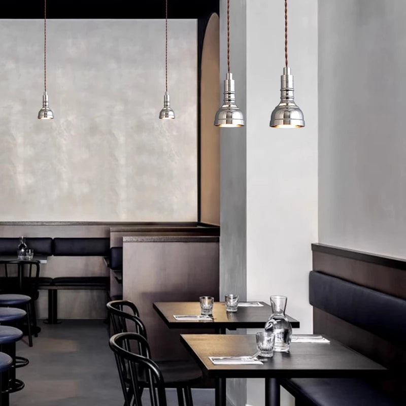 American Chrome restaurant Dining rooom Chandelier light aisle coffee shop cafe bar Club Kitchen table pendant light Bedroom Lam