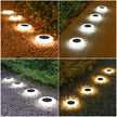 1/4PCS Solar Outdoor Lights 14LED Waterproof Lawn Lamp,360° Floor Lighting  for Garden Yard Driveway Patio Camping Summer Decor