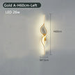 Modern Living Room Long Wall Lights with Anlter Design Gold Black TV Background Decorative Wall Lamp for Bedroom Remote Control