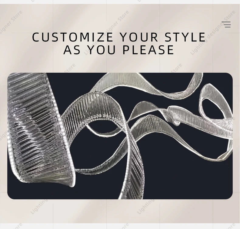 Hotel Living Room Hanging Led Chandelier Hotel Restaurant Large Led Chandelier Modern Pendant Light Glass Lights Lobby