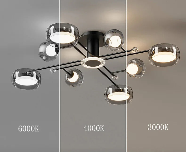 Nordic home decoration salon bedroom decor smart led lamp lights for room dimmable Ceiling light lamparas indoor lighting