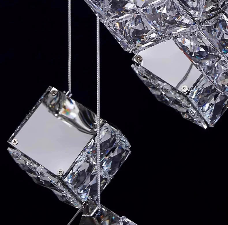 Modern home decoration crystal chandelier, stair Pendant lamp, living room Pendant lights, interior lighting