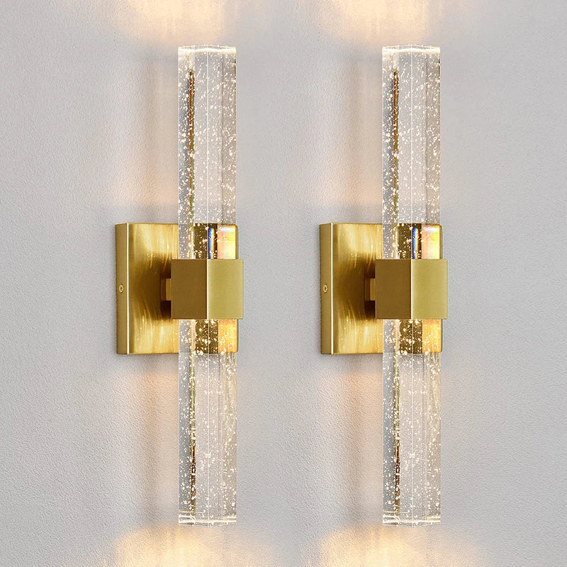 Modern Bubble Crystal LED Wall Lamps Bathroom Dresser Living Room Bedroom Mirror Wall Sconces Indoor Decoration Lighting Lustres