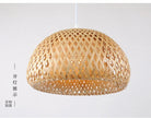 2025 Bamboo Pendant Lamps Hand Knitted Chinese Style Weaving Hanging Lamps 26cm Restaurant Home Decor Lighting Fixtures HOT