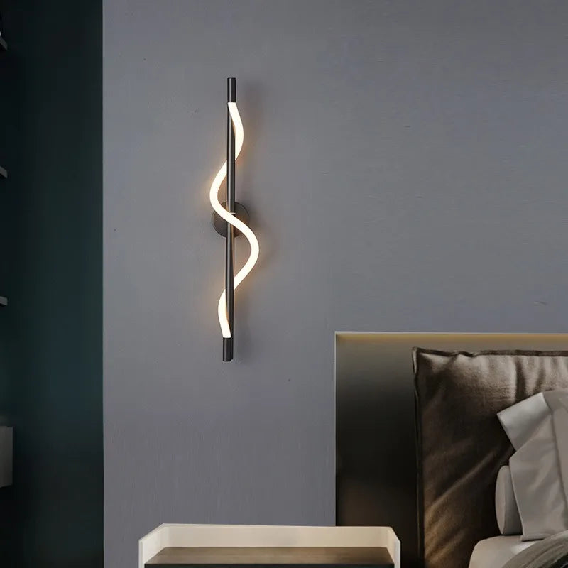 TINLAIBOR Minimalist designer's Wall lamp Living room Background wall Staircase decoration music notation Wall lamps Bedhead