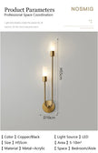 Black Gold LED Wall Lamps with G9 Light Bulb for Bedroom Bedside Interior LED Wall Lights Wall Sconce for Corridor Foyer Kitchen