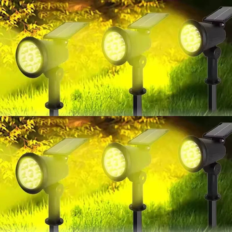 9LED Solar Powered Lights Outdoor Garden Waterproof IP65 Wall Lamps Motion Sensor Light Spotlight Path Yard Lawn Landscape Decor