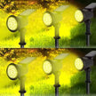 9LED Solar Powered Lights Outdoor Garden Waterproof IP65 Wall Lamps Motion Sensor Light Spotlight Path Yard Lawn Landscape Decor