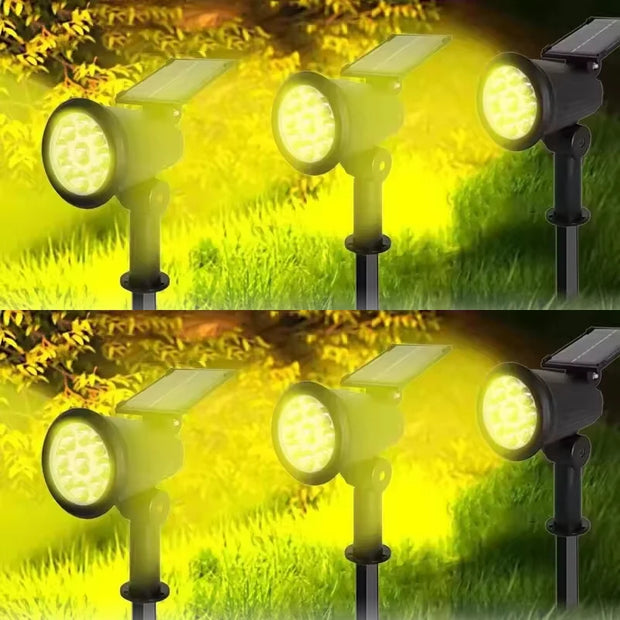 9LED Solar Powered Lights Outdoor Garden Waterproof IP65 Wall Lamps Motion Sensor Light Spotlight Path Yard Lawn Landscape Decor
