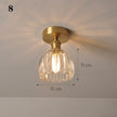 Modern Pendant Ceiling Lamp with Glass Shade for Kitchen Aisle Balcony Bedroom Home Art Deco Led Ceiling Lights Fixtures E27