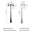 European Outdoor Waterproof Garden Light Villa Courtyard Lawn Lamp Community Park High Pole Street Lamps Landscape Lighting