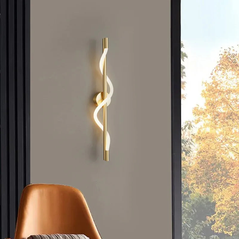 TINLAIBOR Minimalist designer's Wall lamp Living room Background wall Staircase decoration music notation Wall lamps Bedhead