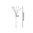 6/810 Heads Solar Light Waterproof Sparkling Stars LED Floral Firework 2 Modes Switching Ground Mounted Landscape Lighting