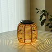 Solar Garden Light Ornaments 600mAh Imitation Rattan Lawn Projection Light Decor