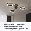 Modern Luxury Nordic Style Aluminum Circle Shaped LED Pendant Light Art Creative Lamp for Living Room Home Decoration Chandelier