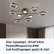 Modern Luxury Nordic Style Aluminum Circle Shaped LED Pendant Light Art Creative Lamp for Living Room Home Decoration Chandelier
