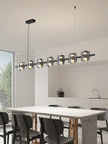 Modern Hanging Led Pendant Lights For Dining Room Kitchen Island long Bar Chandeliers decoration home decor Black light fixtures